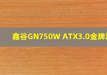 鑫谷GN750W ATX3.0金牌测评